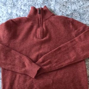 J crew wool quarter zip sweater